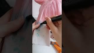 making a kokomi wig - genshin impact cosplay