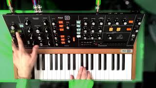 BEHRINGER POLY D Sound Demo | No Talking, No FX | Moot Booxle