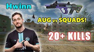 Soniqs Hwinn - 20+ KILLS - AUG vs SQUADS! - PUBG