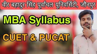 vbspu entrance exam syllabus for MBA | vbspu jaunpur