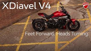 New XDiavel V4 | Feet Forward. Heads Turning.