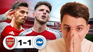 ROBBED Arsenal!! Declan Rice SENT OFF !!