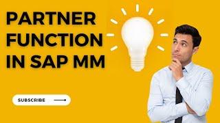 PARTNER FUNCTION IN SAP MM.