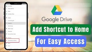 How to Create a Shortcut of Google Drive Folder !