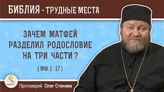 Зачем Матфей разделил родословие на три части (Мф. 1:17)?  Протоиерей Олег Стеняев