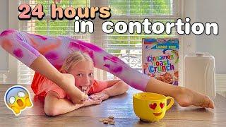 Doing everything in CONTORTION for 24 Hours Challenge! #lillyk #contortion #24hour