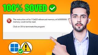 [Solved] referenced memory at 0x0000000 the memory could not be read (2025 Updated Way)