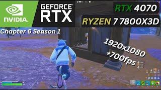 RTX 4070 + Ryzen 7 7800X3D Fortnite Chapter 6 Season 1 | Solos | performance mode | Low Meshes