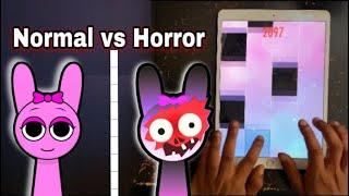 Sprunki Pinki NORMAL VS HORROR - PIANO TILES 2