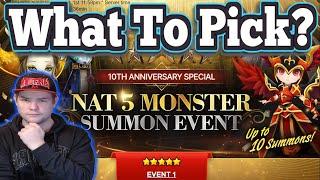 Nat 5 Summon Event, My Recommendations Per Content - Summoners War