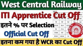West Central Railway Apprentice Cut Off 2022, Railway ITI Apprentice Cut Off 2022, RRC WCR Cut Off