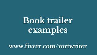 Book Trailer Example Portfolio by Matthew Ralph - Mrtwriter on Fiverr