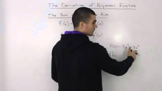 The Sum and Difference Rule for Derivatives