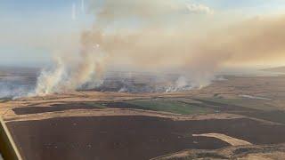 WILDFIRE DAMAGE IN HAWAII | Aerial footage shows devastation in Maui's Lahaina