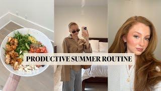 VLOG: Productive Summer Routine, What I Ate, Pool Day