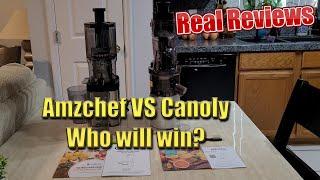 Amzchef 1902B vs Canoly-002 Slow Juicer Battle - Unboxing and Real Review