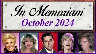 In Memoriam October 2024: Famous Faces We Lost in October 2024