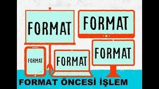 FORMAT ATMADAN ÖNCE YEDEKLEME  Format Atma Öncesi Sürücü Driver windows 7 Yedekleme