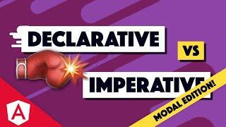 How to handle modals "declaratively/reactively" with Angular (and is it any better?)