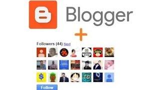 How to add followers button in blogger/blogspot