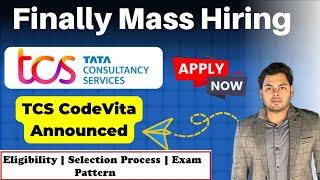 TCS Free Hiring Announced | TCS Codevita 2024 Hiring for 2025, 2026, 2027,2028 Batch | Salary 9LPA