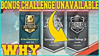 Bonus Challenge Unavailable Why Pubg Mobile Bonus Challenge Match Has Not Star Problem