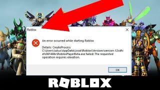 Roblox - An Error Occurred While Starting Roblox Error Windows 10 & 11 | Easy and Quick