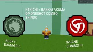 KENICHI + BANKAI AKUMA OP ONESHOT COMBO (600k+ Damage) | Shindo Life Roblox