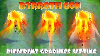 Dyrroth Gon HXH in Different Graphics Settings