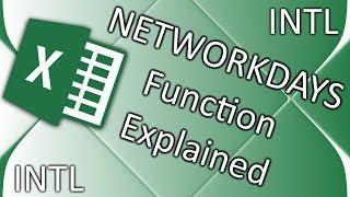How to use NETWORKDAYS INTL in Excel 2016