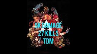 Insane 27 Eliminations 5K Damage Apex Legends TDM Match #apexlegends #gaming #tdm #pc