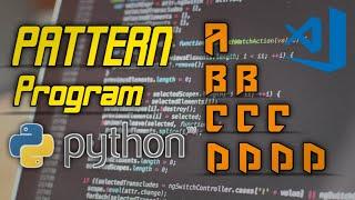 Alphabet pattern in python || python programming || pattern video