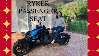 Can Am Ryker Passenger Seat (install and review)