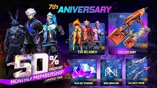 7th Anniversary Event Calendar  | Cobra Bundle Return | Free Fire New Event | Ff New Event