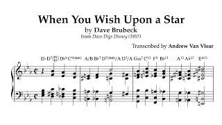 When You Wish Upon a Star - Dave Brubeck (transcription of ending)