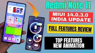 Redmi Note 11 MIUI 14.0.3.0 India Full Features Review, MIUI 14 Redmi Note 11New Update,Top Features