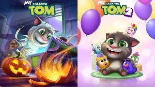 New UpDate My Talking Tom vs My Talking Tom 2 - Halloween Android Gameplay