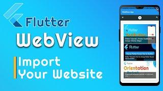 Flutter WebView plugin Example | Convert Website To App | Flutter  WebView