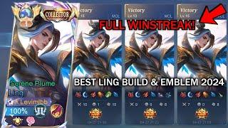FULL WINSTREAK LING IS BACK TO META!! | LING FASTHAND GAMEPLAY IN MCL WITH THE BEST BUILD & EMBLEM