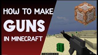How To Make A Gun In Minecraft! *No Mods*