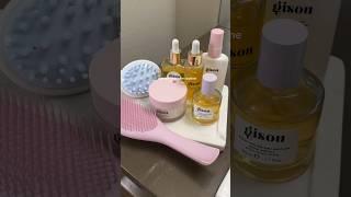 that girl hair care routine #haircare #haircareproducts #beautyroutine #gisou #haircaretips #asmr