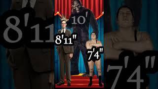 ROBERT WADLOW ANDRE THE GIANT AND BIGFOOT FACE TO FACE #shorts