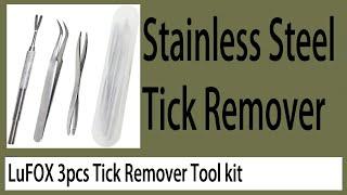 LuFOX 3pcs Tick Remover Tool kit