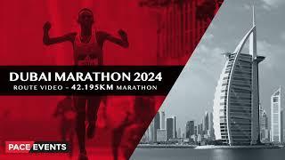 Dubai Marathon Race Route (42.195km) for January 2024