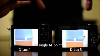 Leica D-Lux 4 vs D-Lux 5 AF speed comparison