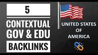 5 USA GOV and EDU Backlinks | High DA Contextual Link Building | Hashtag SEO