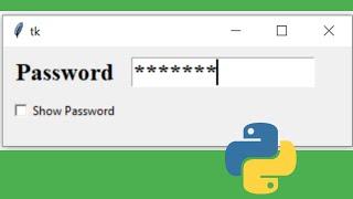 How to Hide or  Show Password in Python GUI Tkinter