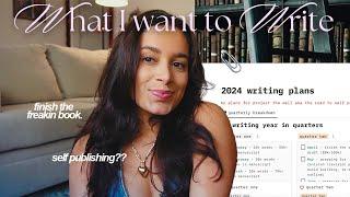 plan my 2024 writing schedule with me  my 2024 writing goals + creating a yearly writing schedule