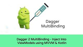 Dagger 2 MultiBinding - Inject into ViewModels using MVVM,Dagger and Kotlin