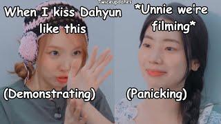 twice nayeon reveals why she kiss dahyun the most *their date is suspicious*